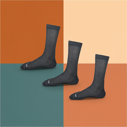 Premium Pattern Crew Socks – 3 Pair Pack | Soft, Breathable & All-Day Comfort