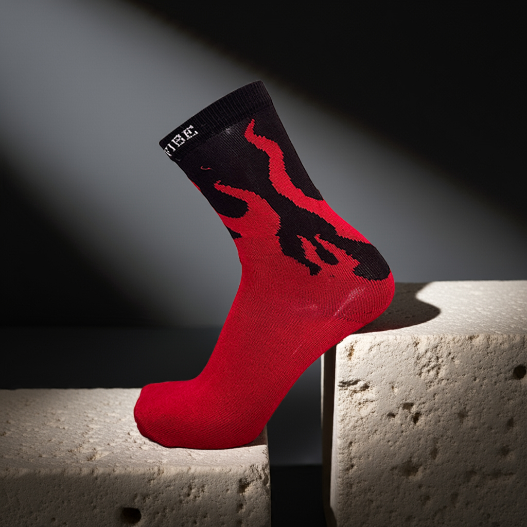 Flame Series – Premium Cotton Socks Combo (Set of 6 Pairs) | Socksvibe