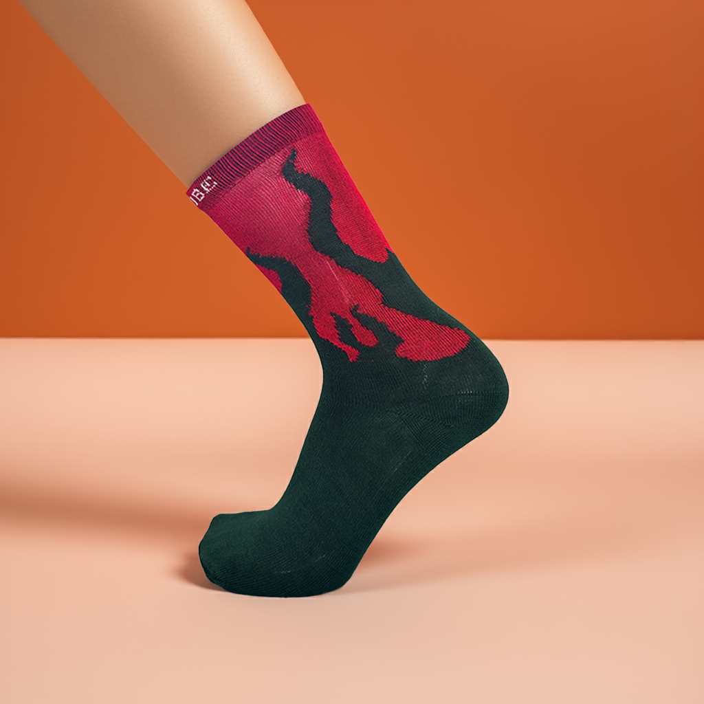 Flame Series – Premium Cotton Socks Combo (Set of 6 Pairs) | Socksvibe