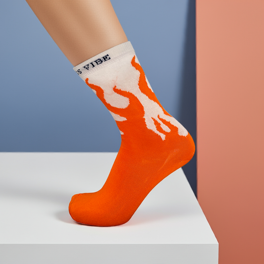 Flame Series – Premium Cotton Socks Combo (Set of 6 Pairs) | Socksvibe