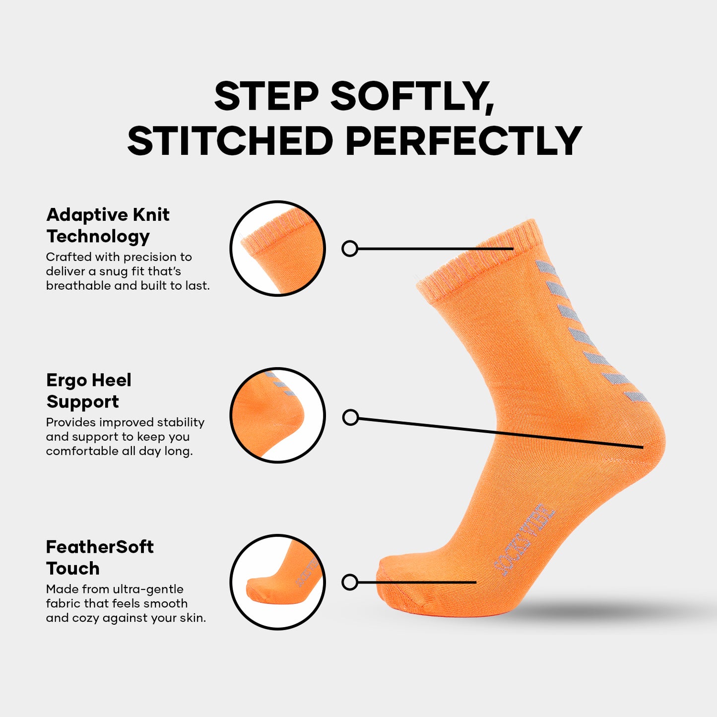 KickMode Bamboo Crew Socks – 6-Pack | Everyday Energy. No Compromise.
