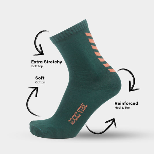KickMode Bamboo Crew Socks – 6-Pack | Everyday Energy. No Compromise.