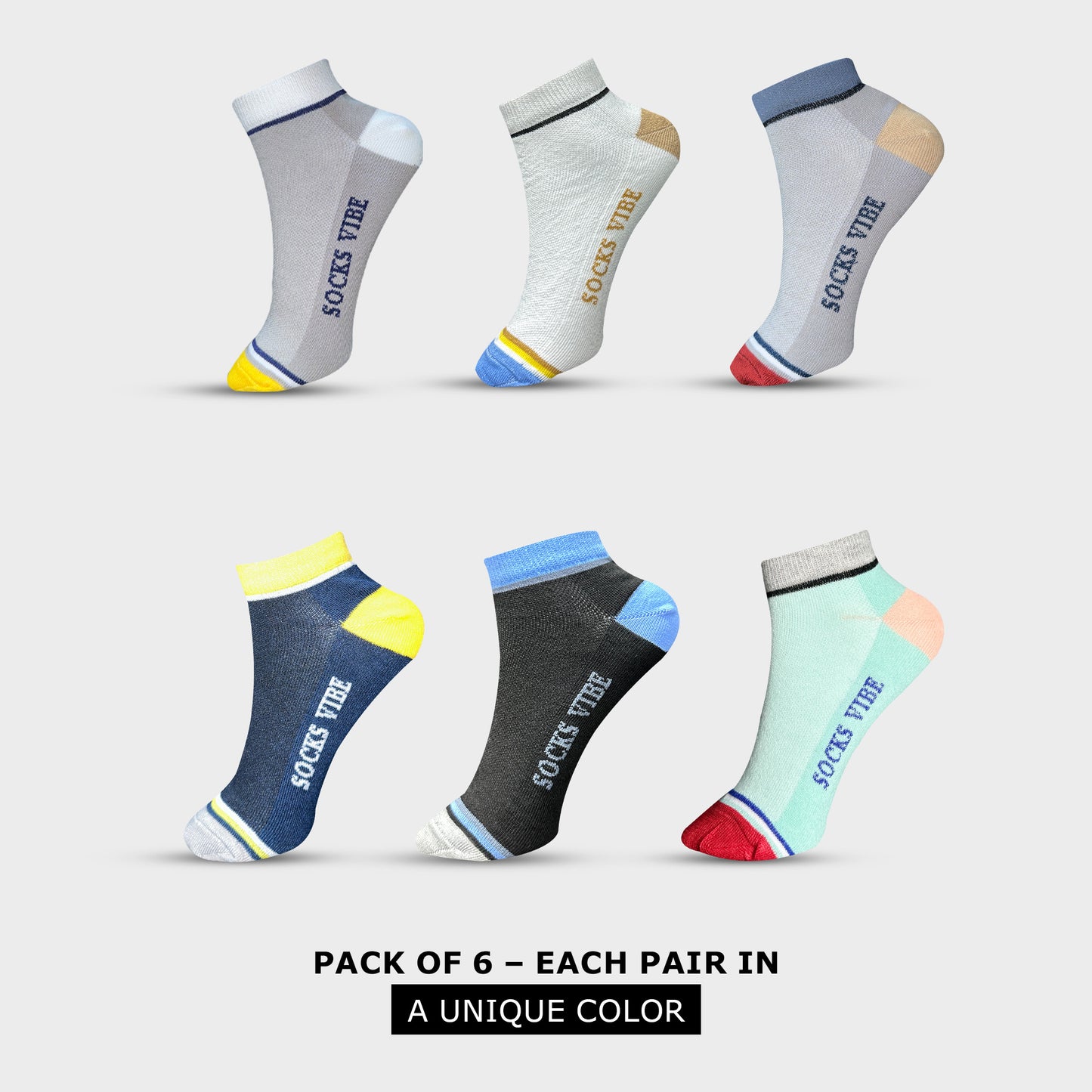 Unisex Cotton Ankle Socks – Ultra Soft & Odor-Resistant