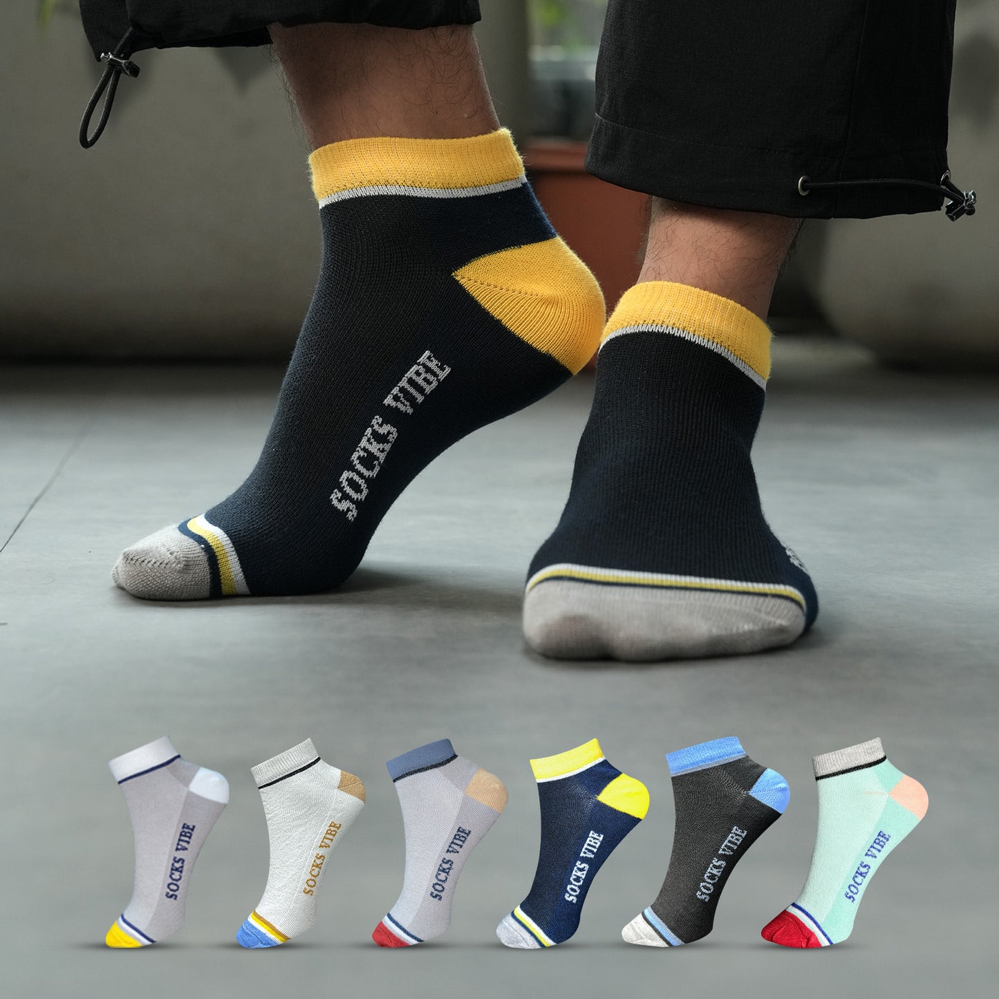 Unisex Cotton Ankle Socks – Ultra Soft & Odor-Resistant