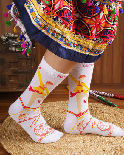 Garba Special Festive Unisex Socks – Navratri Edition Pack of 6