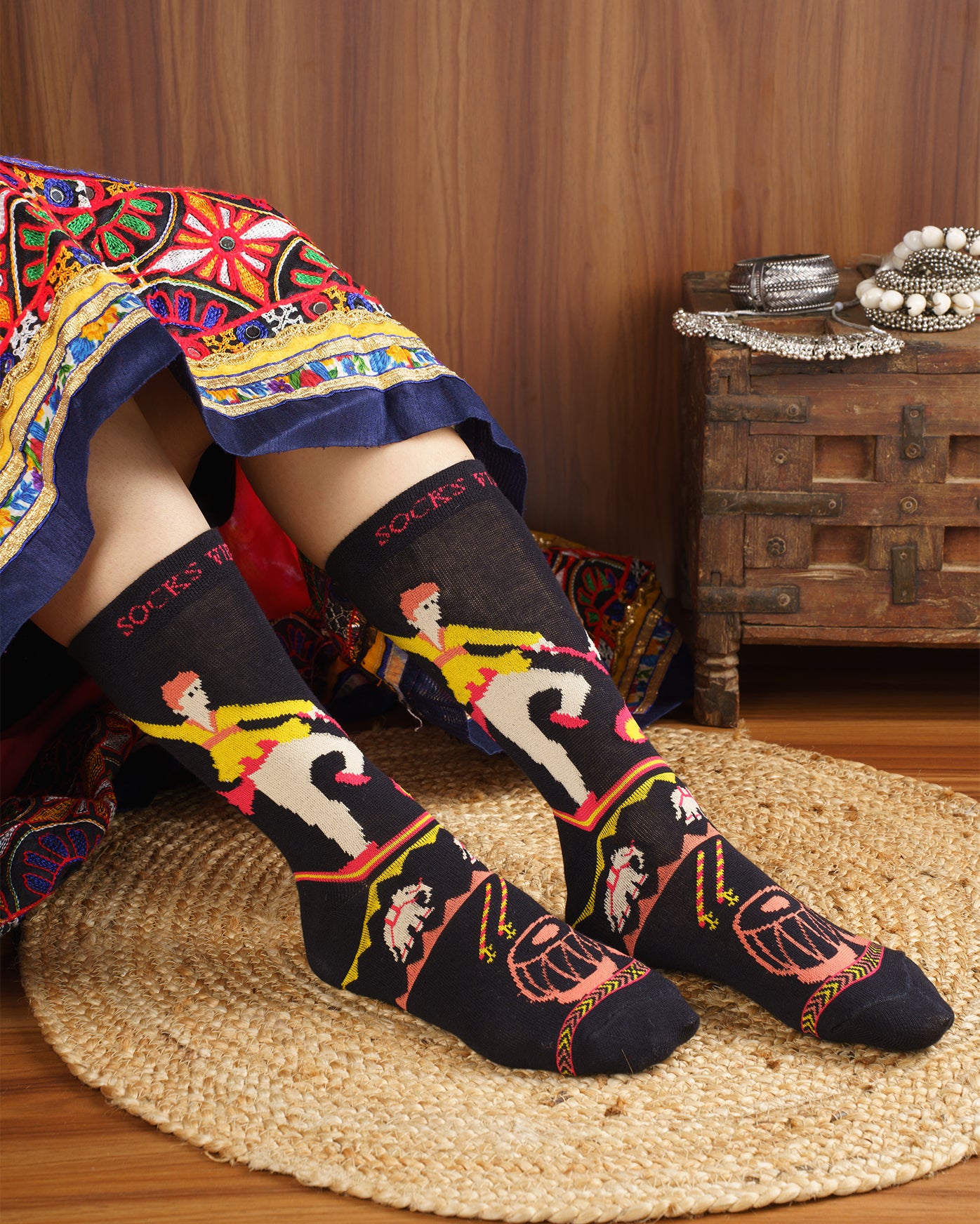 Garba Special Festive Unisex Socks – Navratri Edition Pack of 6