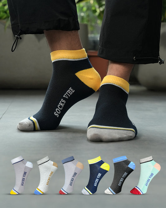 Unisex Cotton Ankle Socks – Ultra Soft & Odor-Resistant