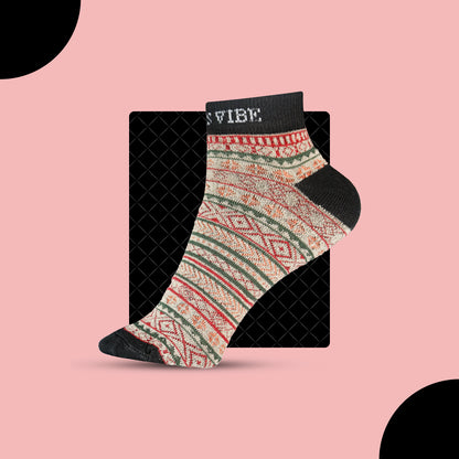 Vibrant Cotton Socks for Women – Soft, Stylish & Comfortable (6 Pairs)