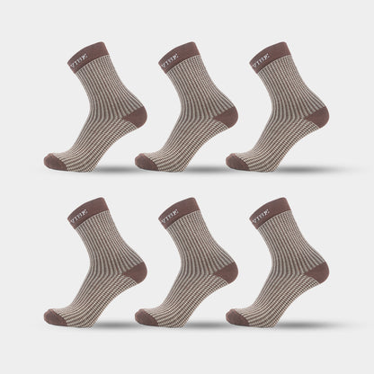 Premium Bamboo Houndstooth Socks for Men – Pack of 6