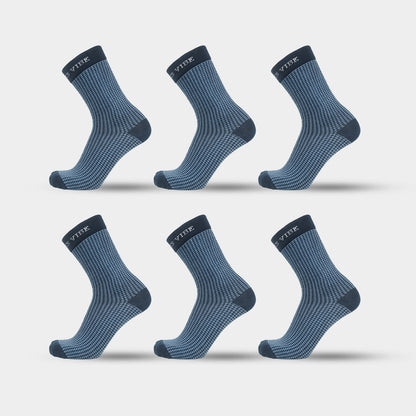 Premium Bamboo Houndstooth Socks for Men – Pack of 6