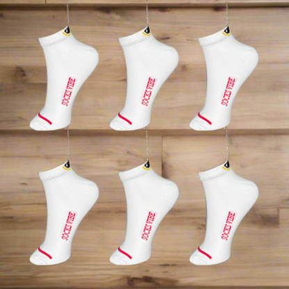 Socks Vibe Signature Whites – 6 Pairs of Pure Comfort