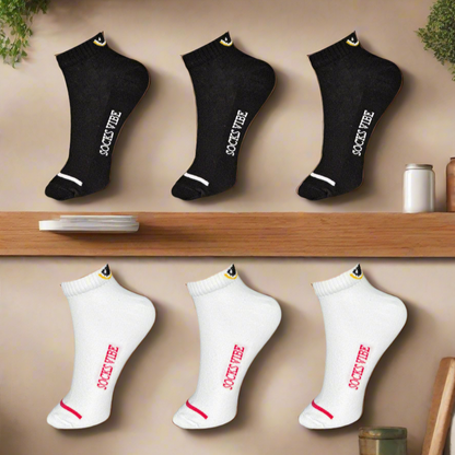 Ultra Comfort Ankle Socks – Soft Grip & Breathable, Pack of 6