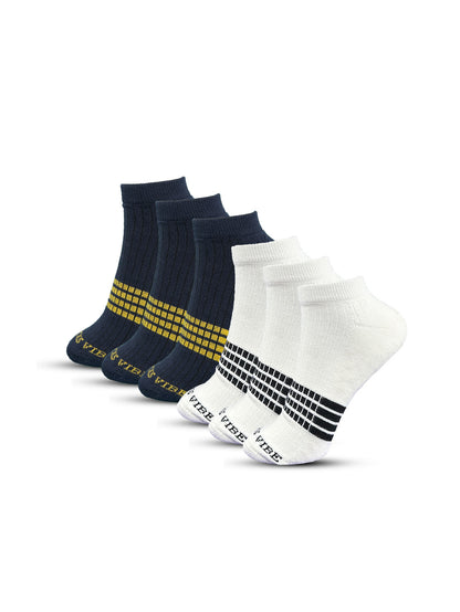 EcoSoft Bamboo Ankle Socks – Anti-Odor & Ultra Soft, 6 Pairs