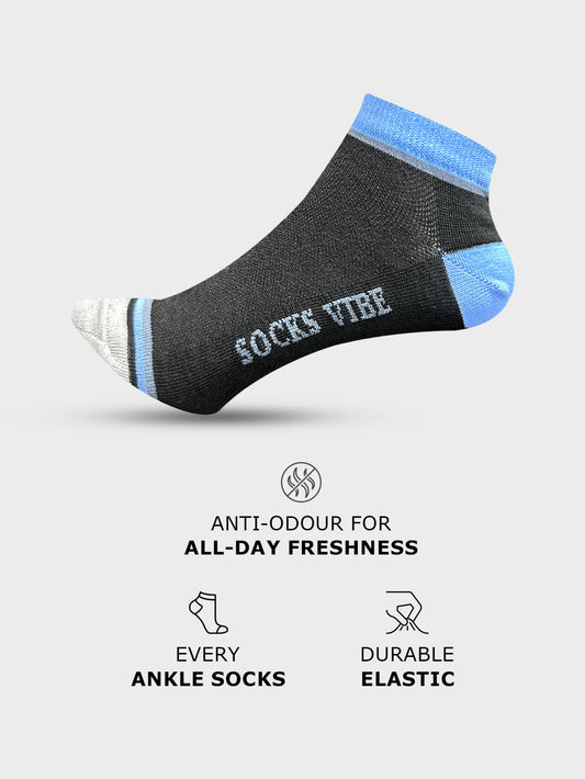 Unisex Cotton Ankle Socks – Ultra Soft & Odor-Resistant