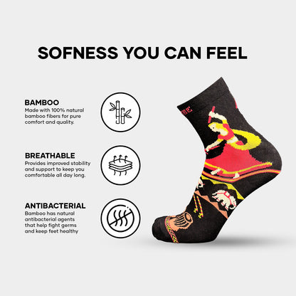 Garba Special Festive Unisex Socks – Navratri Edition Pack of 6