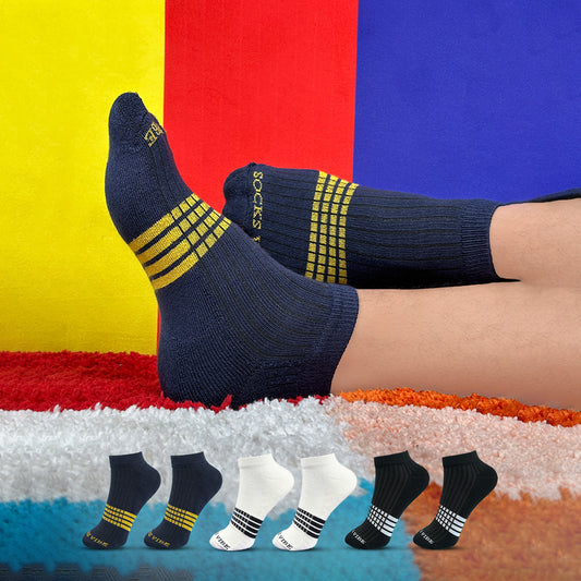 EcoSoft Bamboo Ankle Socks – Anti-Odor & Ultra Soft, 6 Pairs